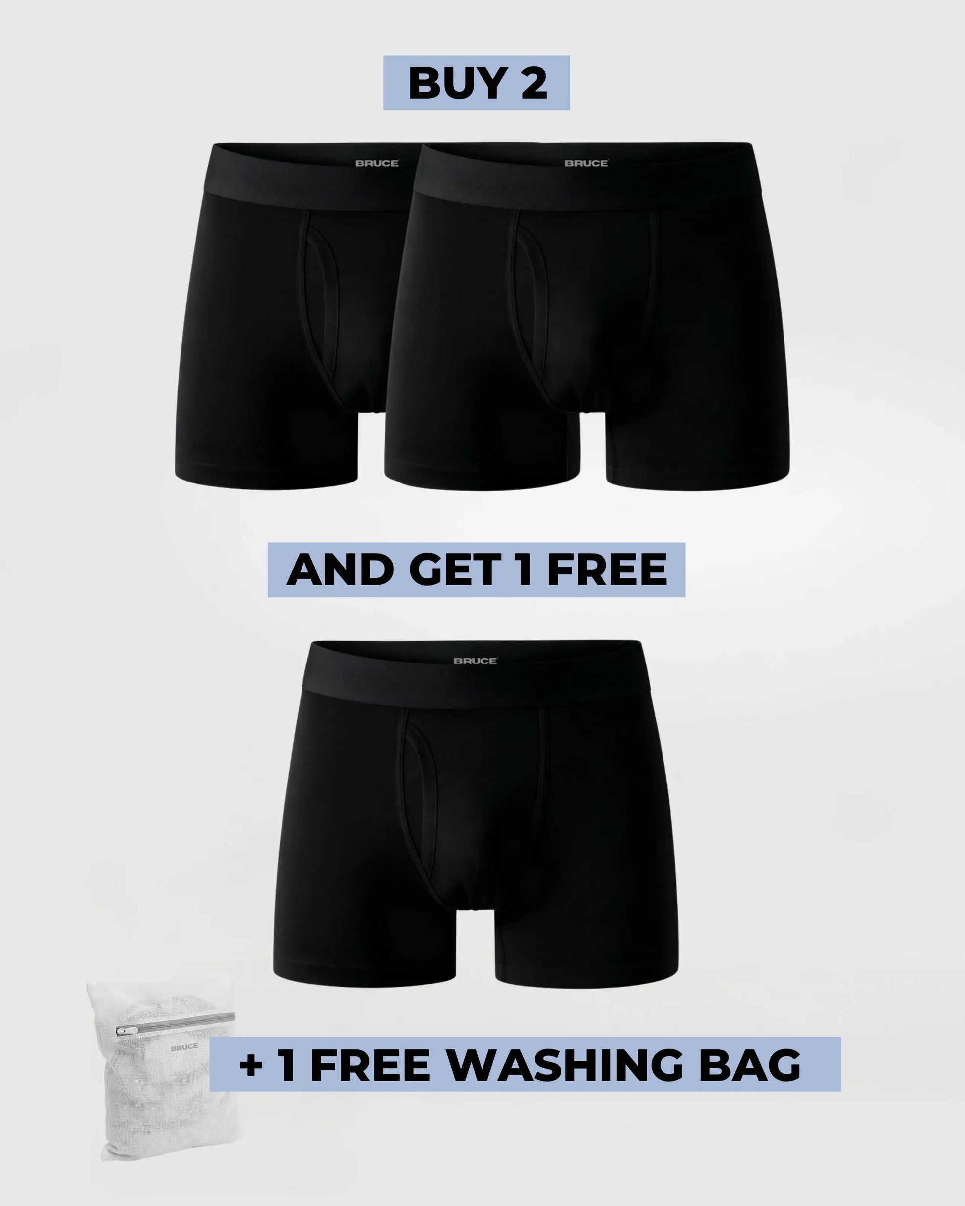 BRUCE© Leakproof Boxers (2+1 FREE)