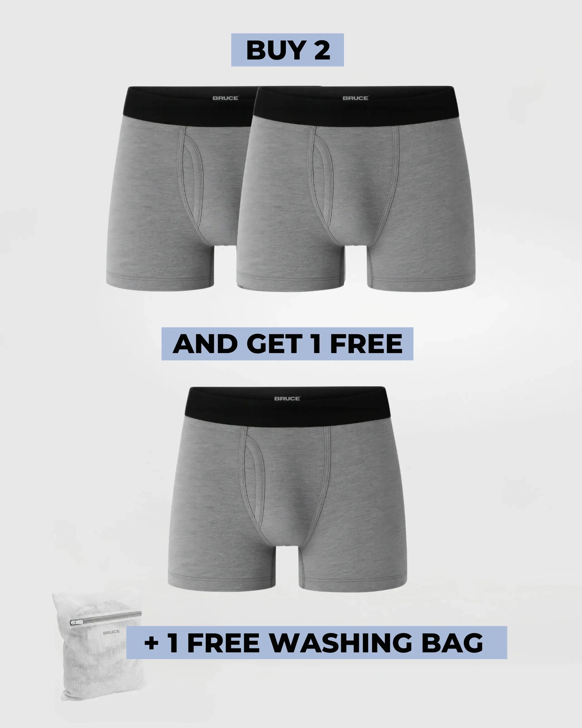 BRUCE© Leakproof Boxers (2+1 FREE)